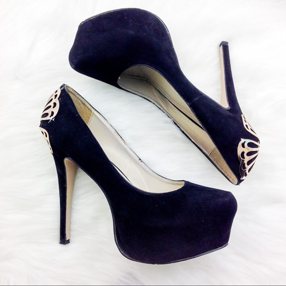 Kiss Kouture Butterfly Platform Pumps